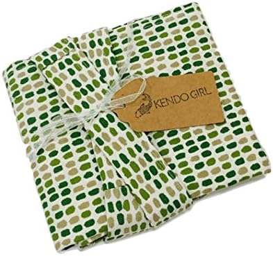 Kendo Girl Sword Bag - Carrying Case for Japanese Martial Arts - Green/Ivory