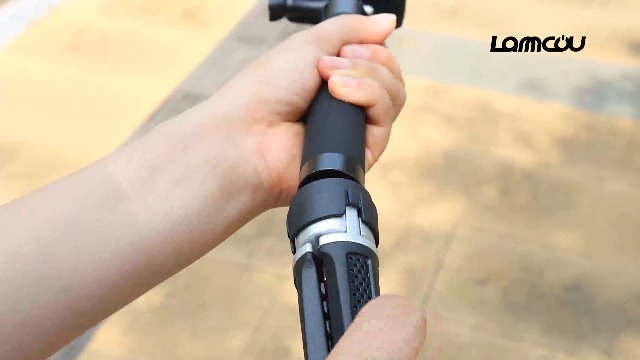 Bastone Selfie Pieghevole 205 Cm – In Lega Di Alluminio, Testa Sfera 360°, Piastra Rapida 1/4 – Per Fotocamere E Smartphone