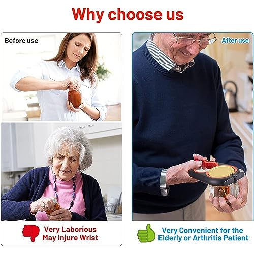 Xczbx Rubber Jar Opener,Multifunctional Can Opener Set,Bottle Openers,Jar Openers,Hand Can Opener For Seniors With Arthritis #TOP5