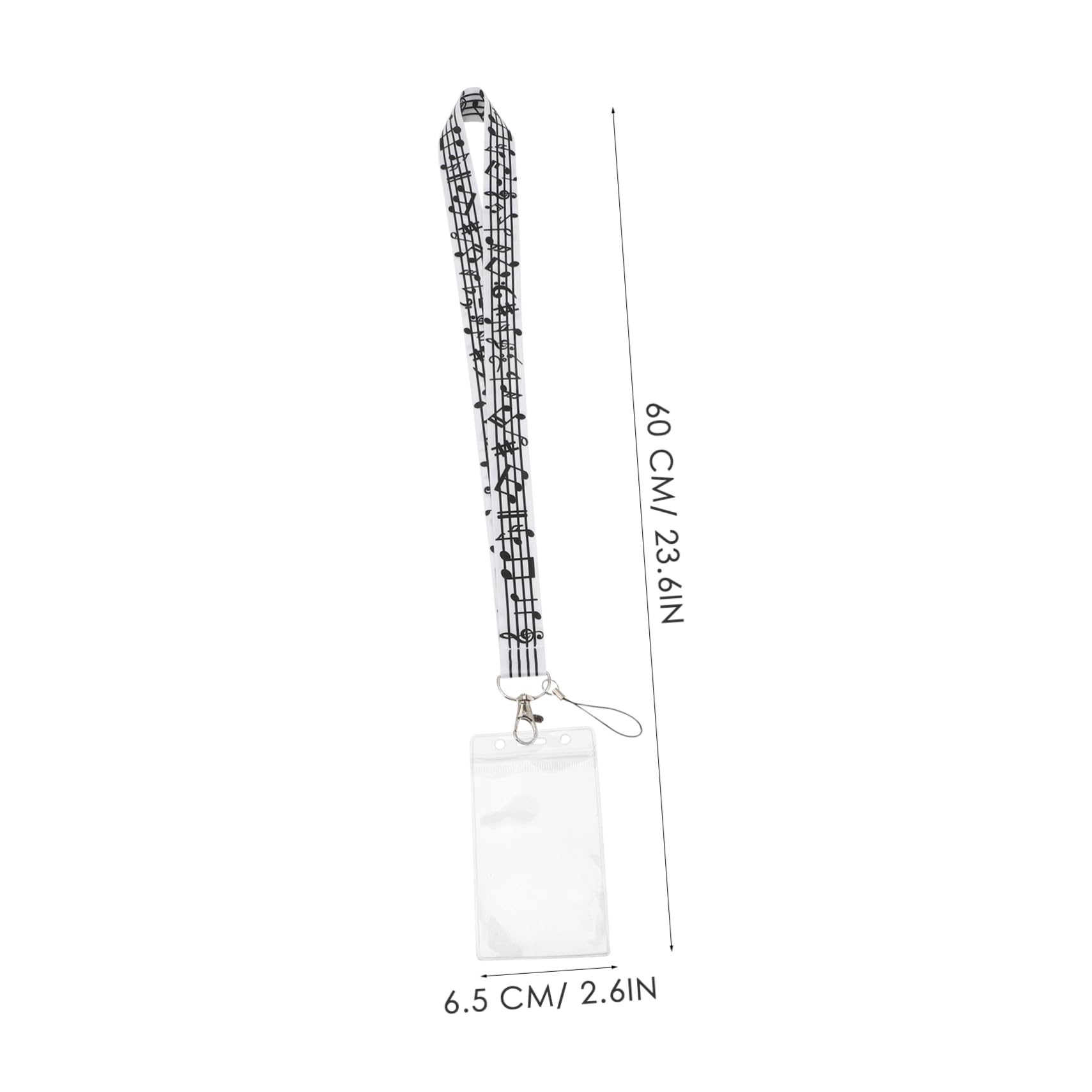 SHINEOFI 4 Sätze Id-karten-aufhängegurte Handy Schlaufe Band Handyband Brustkarten-lanyard Handy Tragegurt Doppelt Gürtel Kette Id-karten-lanyards Riemen Für Ausweise Pvc Black 4 Stück * 4