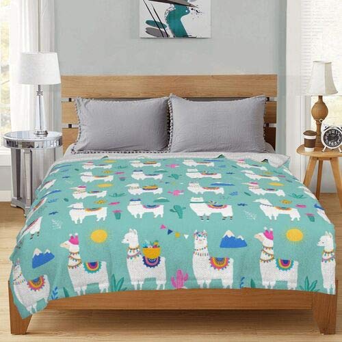 Eckoi Cute Llama Blanket For Boys Girls, Lightweight Travel Blanket, Decorative Extra Soft And Comfortable Warm Cozy Flannel Throw Blankets For Baby, Kids, Youth, Adult, 40X50 Inches #TOP4
