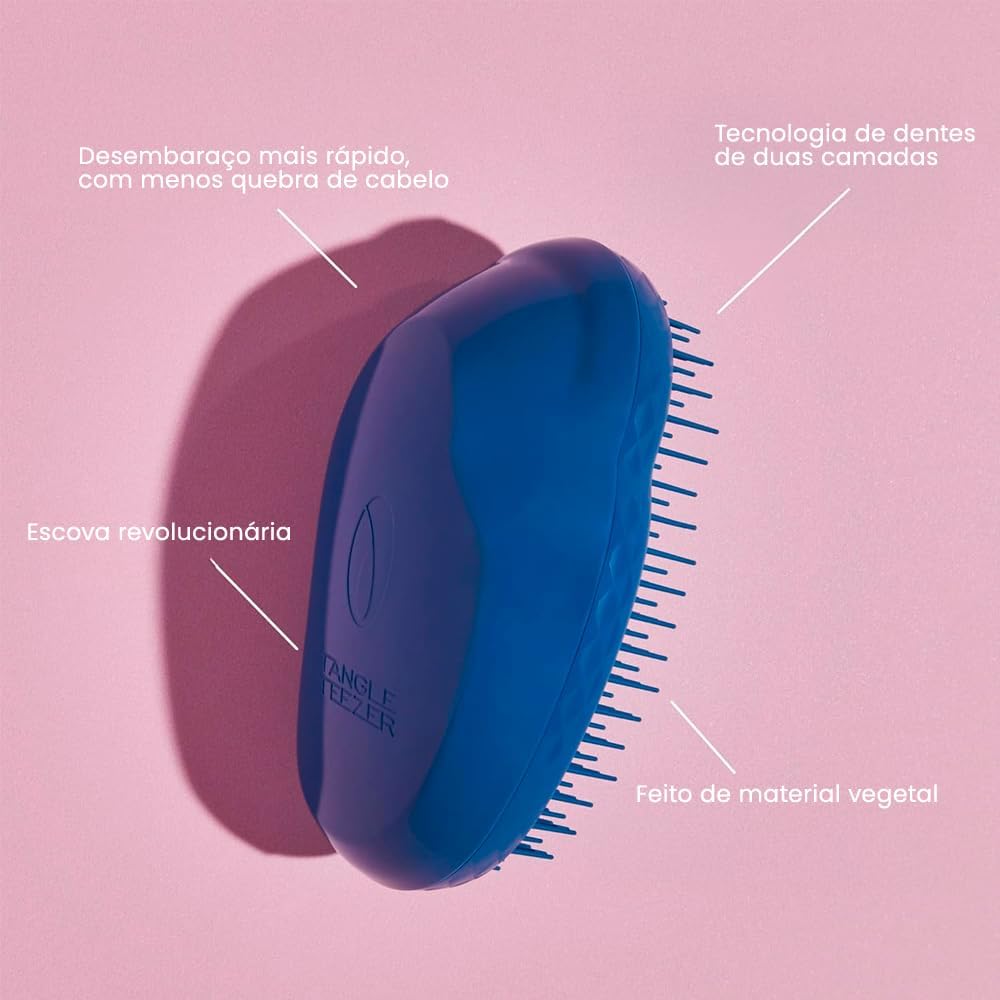 Plant Brush: Escova de cabelo desembaraçadora à base de plantas Cor: Azul Plant Brush: Escova de cabelo desembaraçadora à base de plantas Cor: Azul