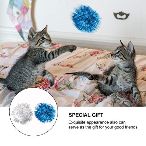 ULTECHNOVO Glitter Bolas de Brinquedo-Brinquedo de Estimação Bolas Bolas de Glitter Colorido Engraça