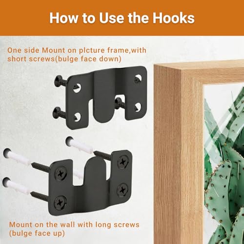 Image of 16Pcs Stainless Steel Interlock Hanging Buckle,Flush Concealed Mount Brackets Stainless Steel Z Clip Bracket Interlock Hanging Buckle Mountain Buckle for Picture Display Art Gallery