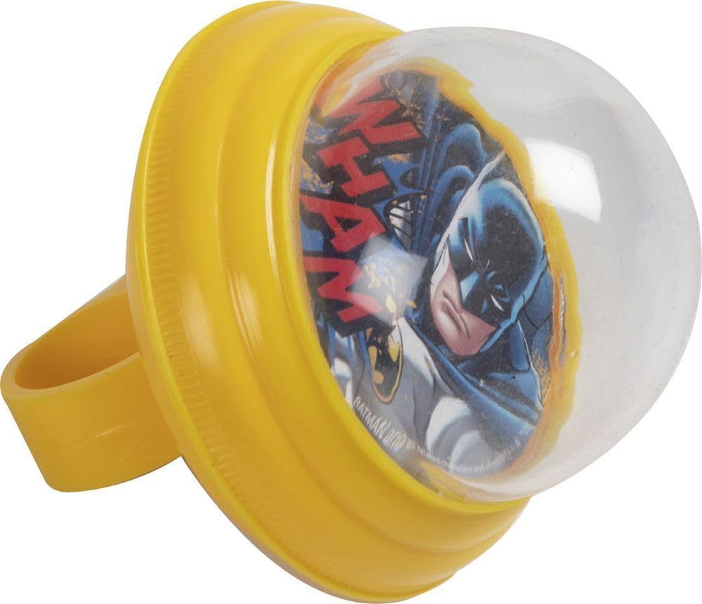 Squeezy Children's Bicycle Bell Batman Chauvesouris Superhero Yellow Black