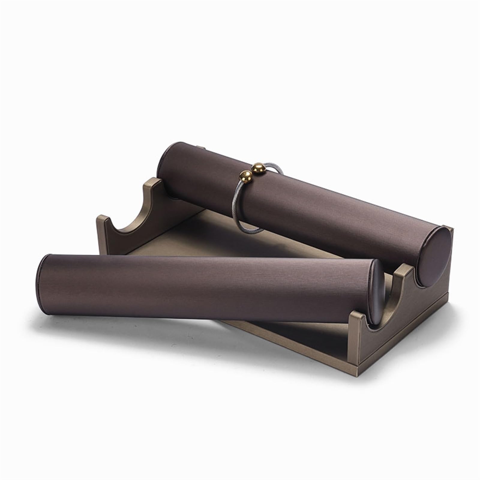 biżuteria Szafa na biżuterię Stojak na naszyjniki PU Faux Leather Odpinany organizer na bransoletki do zegarków do organizacji w domu i ekspozycji Biżuteria Drzewo Organizowanie /598(B)