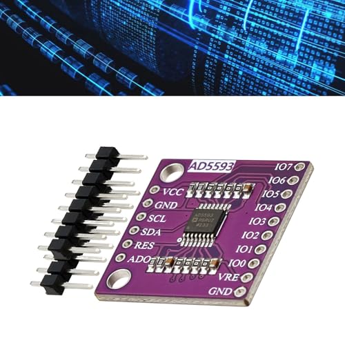 Convertisseur AD5593 programmable 12 bits avec 8 canaux i2c pour acquisition