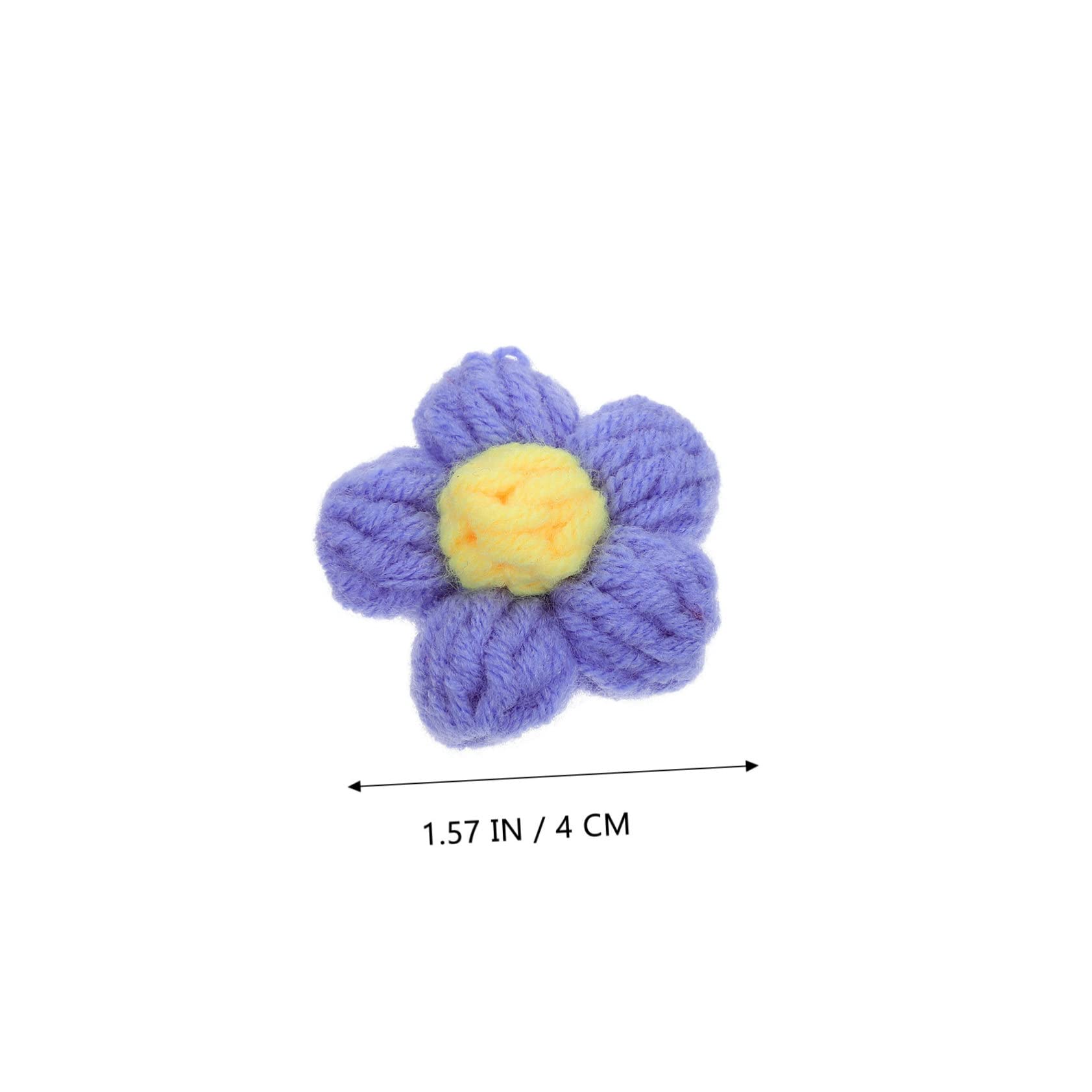 HOMSFOU 10pièces Ornement Floral Manuel Broche Charmante Soi-même Accessoires pour Coiffure Fleurs Matériel pour Épingles à Cheveux