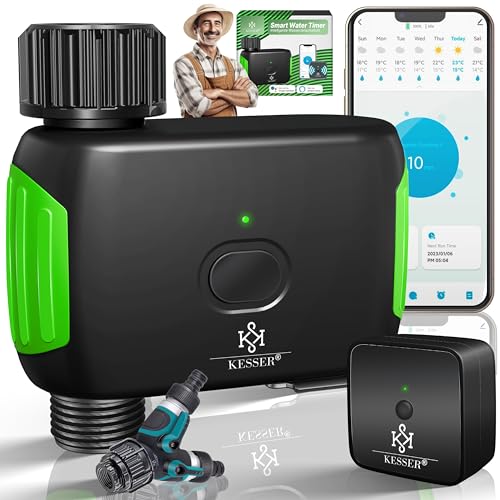 KESSER® Control de riego con WiFi | Ordenador de riego para jardín y balcón | Sistema de riego...