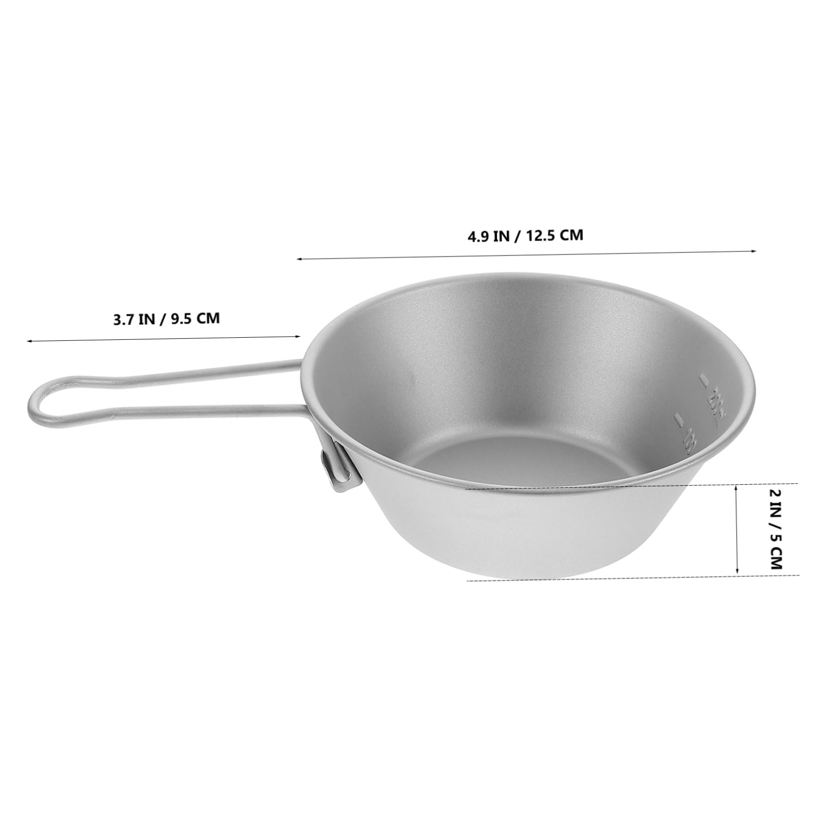 Alipis Camping Bowls Set Easy to Carry Titanium for Hiking Picnic and Outdoor Meals