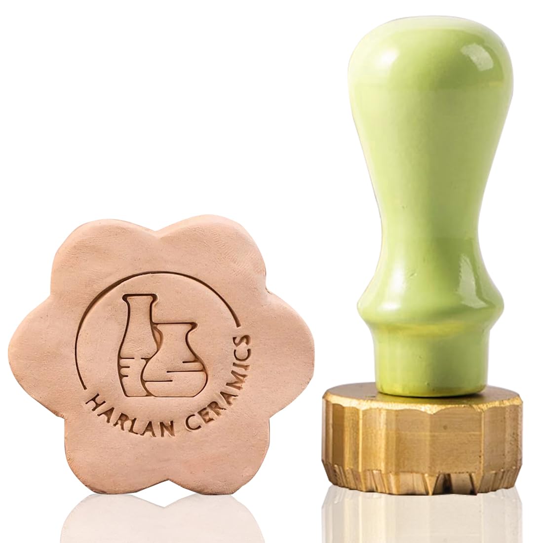 Vniqloo Brass Custom Ceramic Stamp | Custom Pottery Stamp | Mold For Clay | Pottery Tools | Clay Signature
