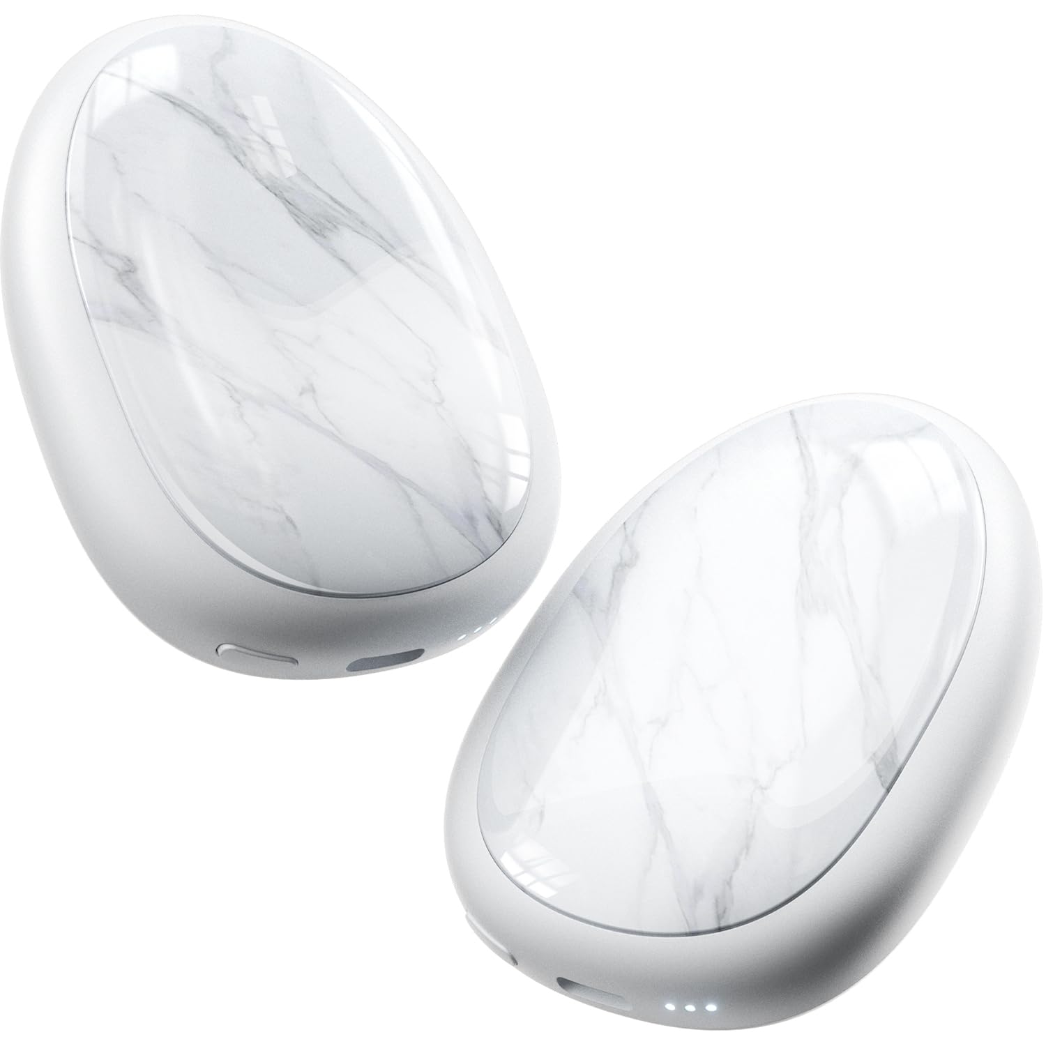 coldSky Handwarmers Rechargeable 2 Pack, 4000mAh Pebble-Shaped Electric Hand Warmer with Magnetic, Reusable Portable Pocket Heater, 2s Fast Heating,Up to 8 hrs, Idea Santa Gifts for Men, Women