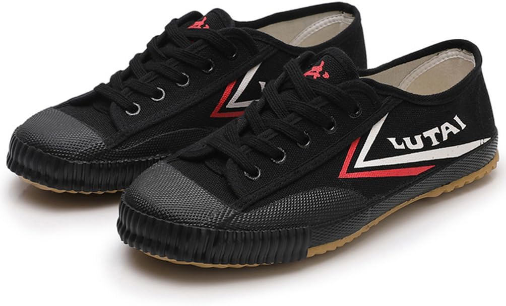 Martial Arts Shoes Mens Lightweight Traditional Kung Fu Shoes Canvas Anti-Slip Fashion Qigong Trainers