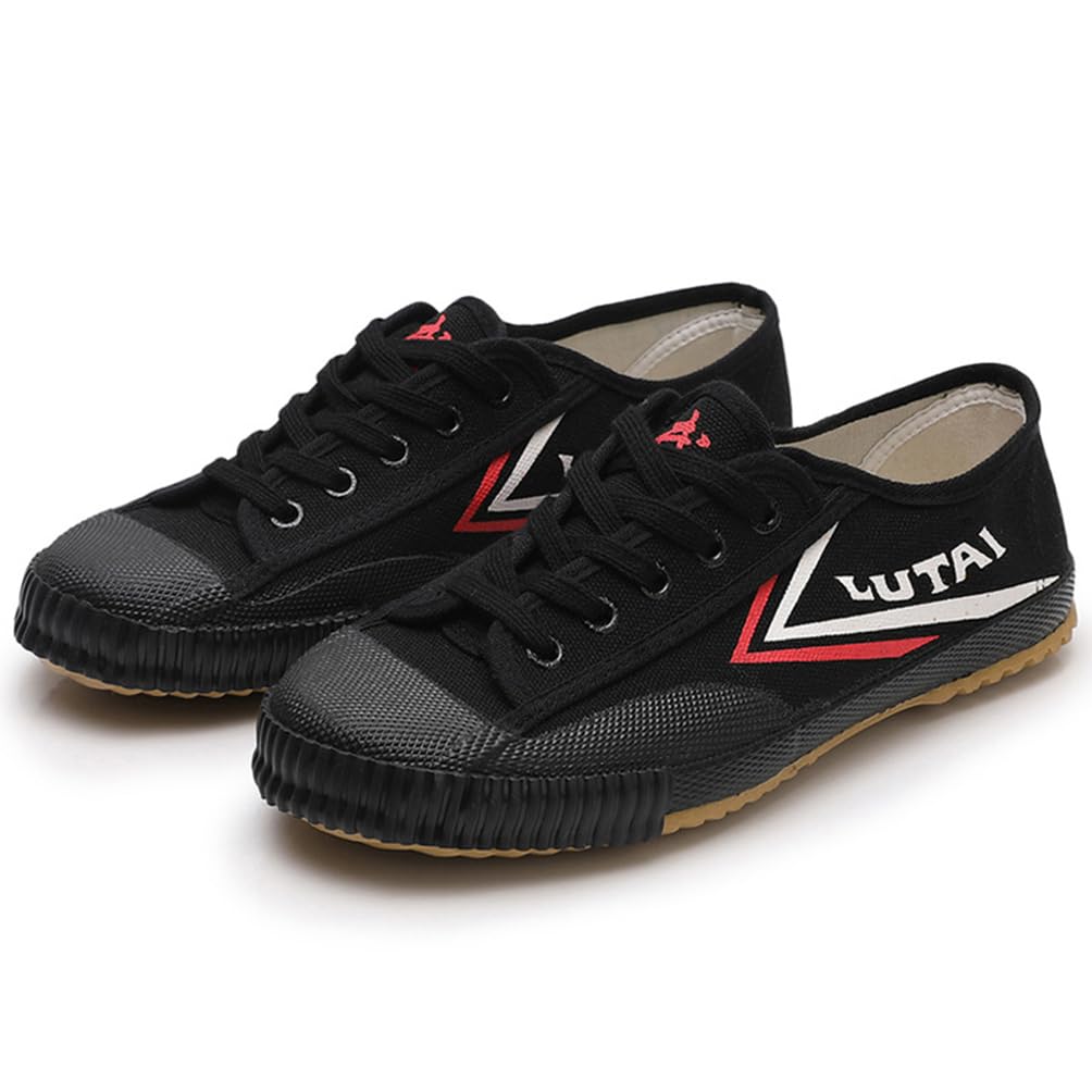 Martial Arts Shoes Mens Lightweight Traditional Kung Fu Shoes Canvas Anti-Slip Fashion Qigong Trainers