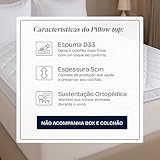 Pillow Top Solteiro Espuma D33 Hipoalergênico 88x188x5cm BF Colchões glide