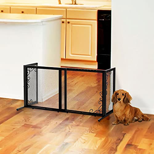 Richell Usa - Freestanding Metal Mesh Pet Gate Small (94944) (Black) #TOP1