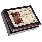 Un verdadero amigo Burlwood Cottage Garden italiano inspirado tradicional caja de música Reproduce es lo Friends Are para