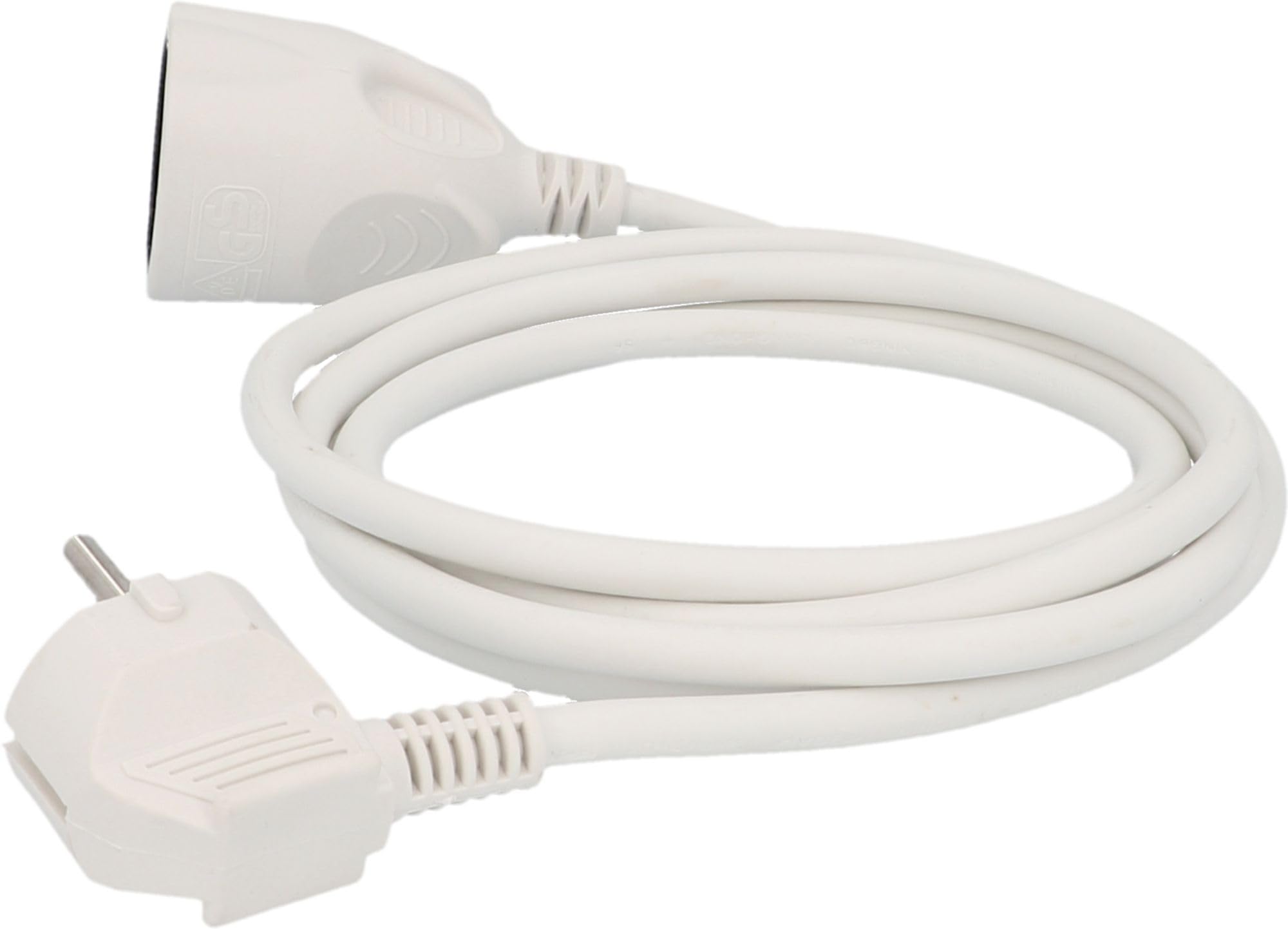 Prolunga Schuko 2 Metri Bianca - Cavo H05VV-F3G1 Da 1.5mm² Per Interni - Foto 10