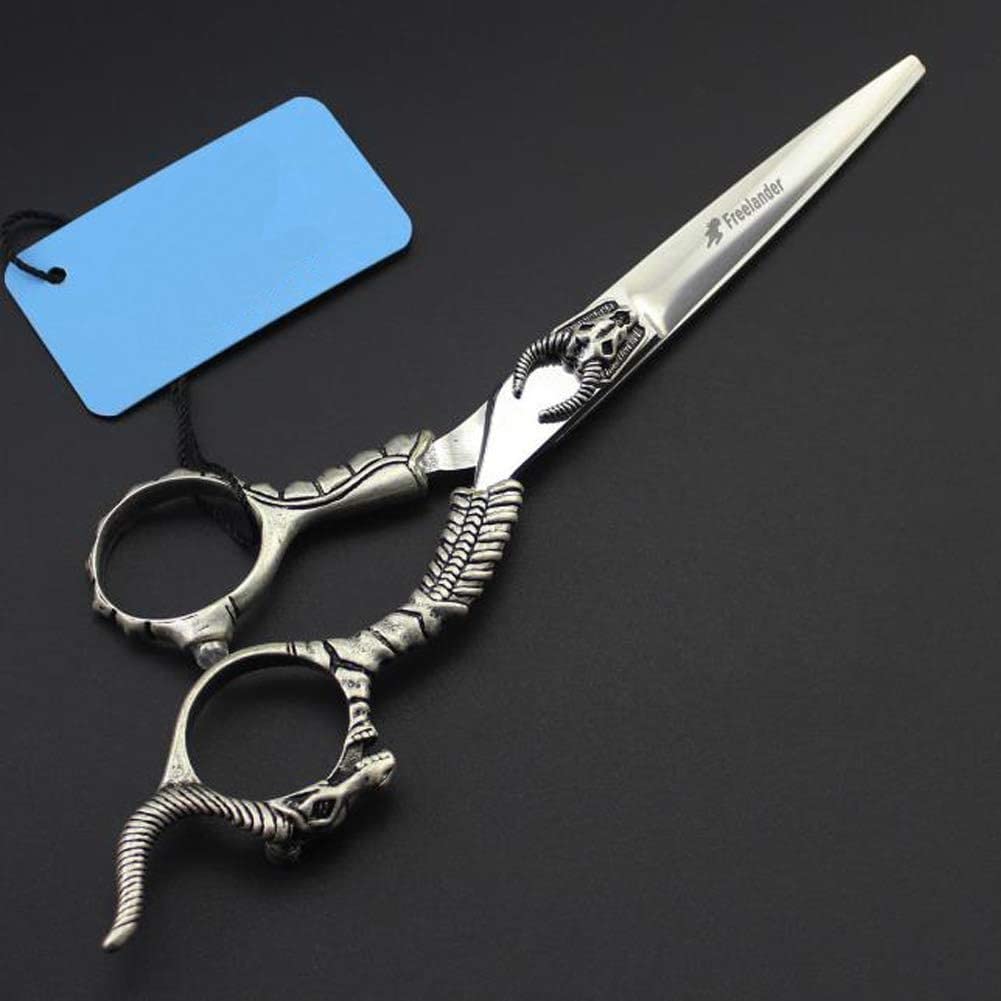 Forbici da Parrucchiere Professionali,Forbici da Taglio per Capelli Cesoie per Barbiere-Lunghezza Totale 6" con Vite di Tensione di Regolazione Fine 100% Acciaio Inossidabile,flatcut6inch (flatcut6inc