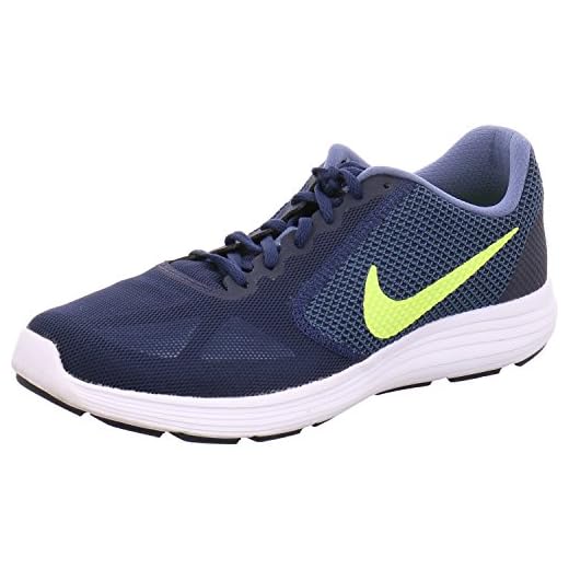 Nike Herr Revolution 3 löparskor, Azul Verde Blanco Ocean Dimma Volt Obsidian vit - 44.5 EU