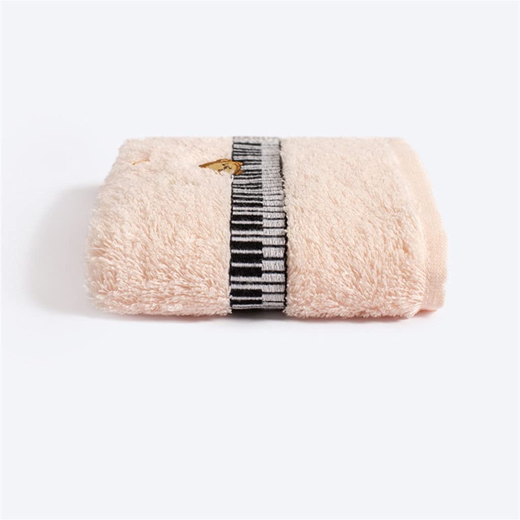 Towels Towel Cotton Embroidery Cartoon Absorbent Children's Towel Wash Face and Wipe Small Towel (Color : B Size : 5025cm) (D 50 * 25cm)