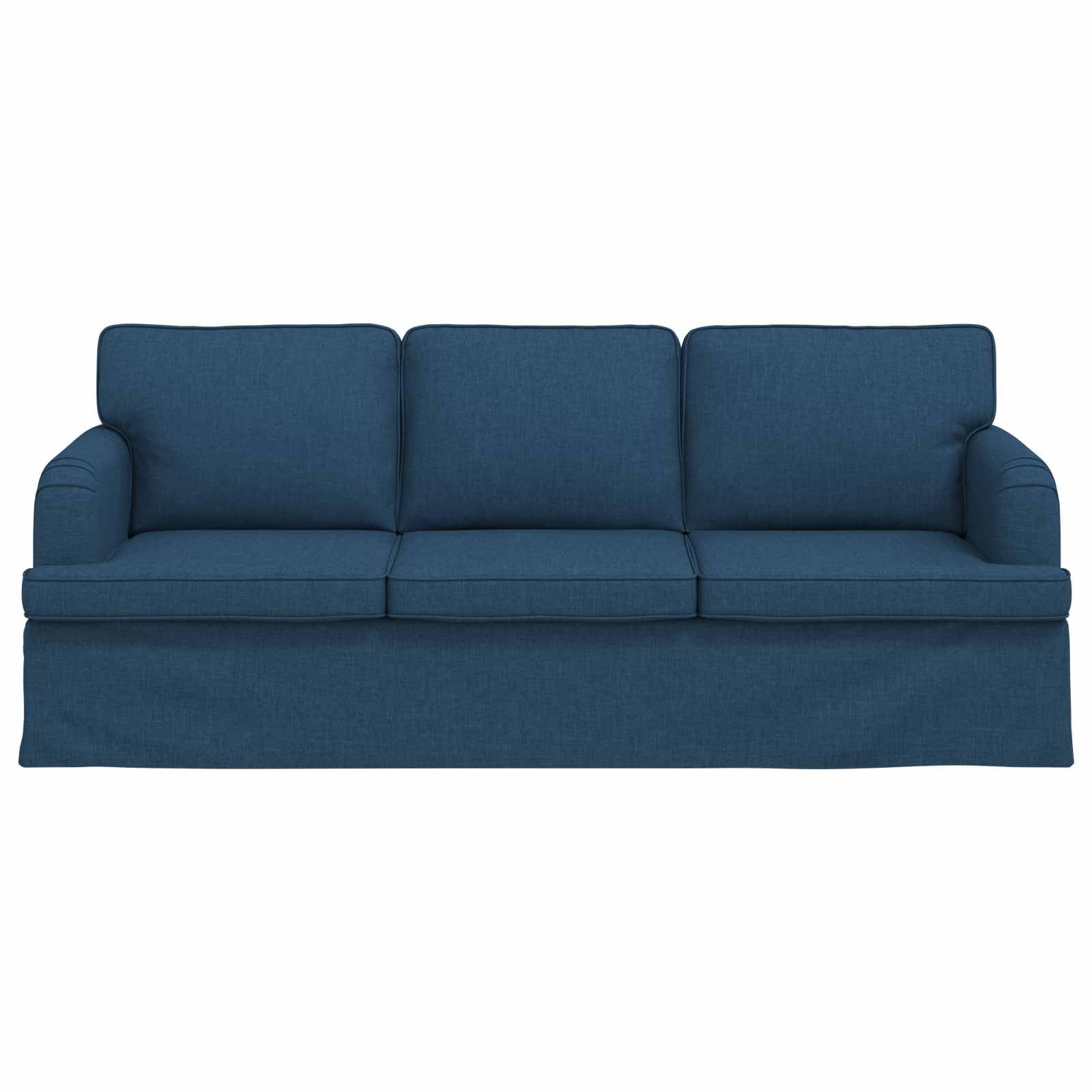 vidaXL Divano Blu 201 x 80 x 85 cm Tessuto, Divano Moderno, Design Rettangolare, Tessuto Imbottito, Struttura Metallica, Seduta ergonomica, Arredamento Minimalista
