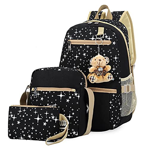 Sac à dos école fille primaire et ado avec grand compartiment à motif imprimé