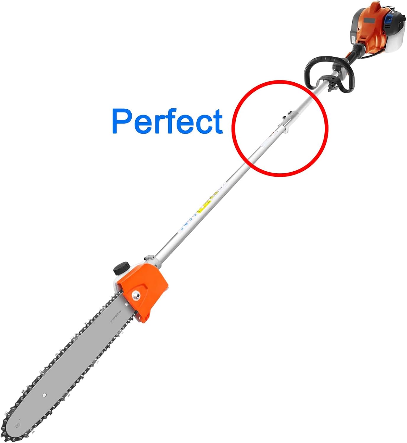 Kerlista Replacmentparts Pole Saw Attachment Compatible with 30LK 128PS129LX Power Trimmer head and Curved String Trimmer Attachment NO PA1100