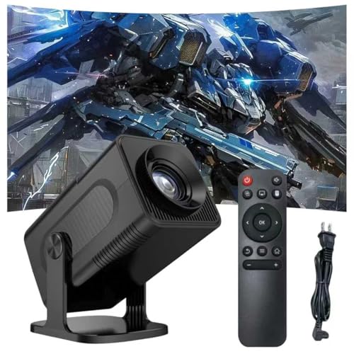 Mini Proyector para el Dormitorio&Exteriores,Proyector Portatil con Android11 WiFi&Bluetooth,Smart Proyectors Resolución 1280×720 píxeles,Compatible con Ordenadores portátiles&televisores (Negro)