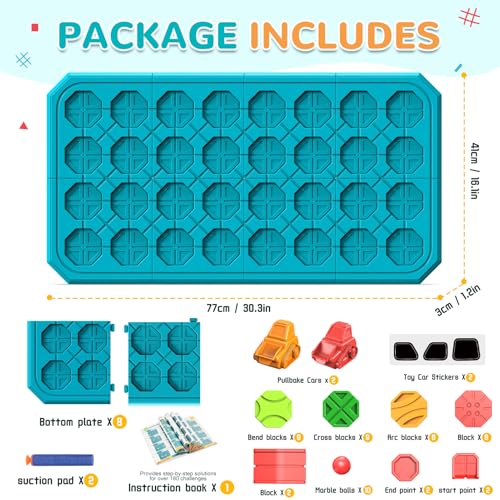 AirKid Stem Board Games, Interactive Logic Puzzles - Educational Road Builder Toys for Kids Ages 3-8