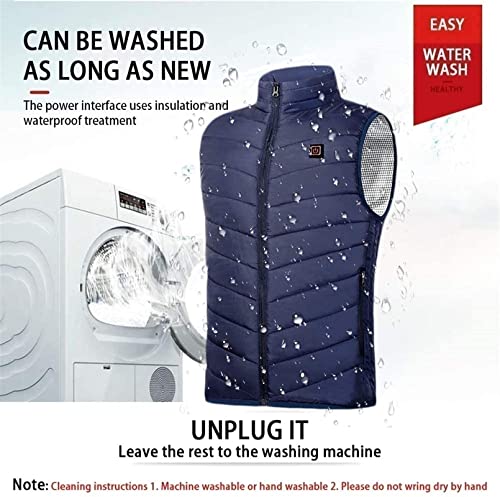 Chaleco térmico MU ajustable y lavable con carga USB para invierno de hombre y mujer 4