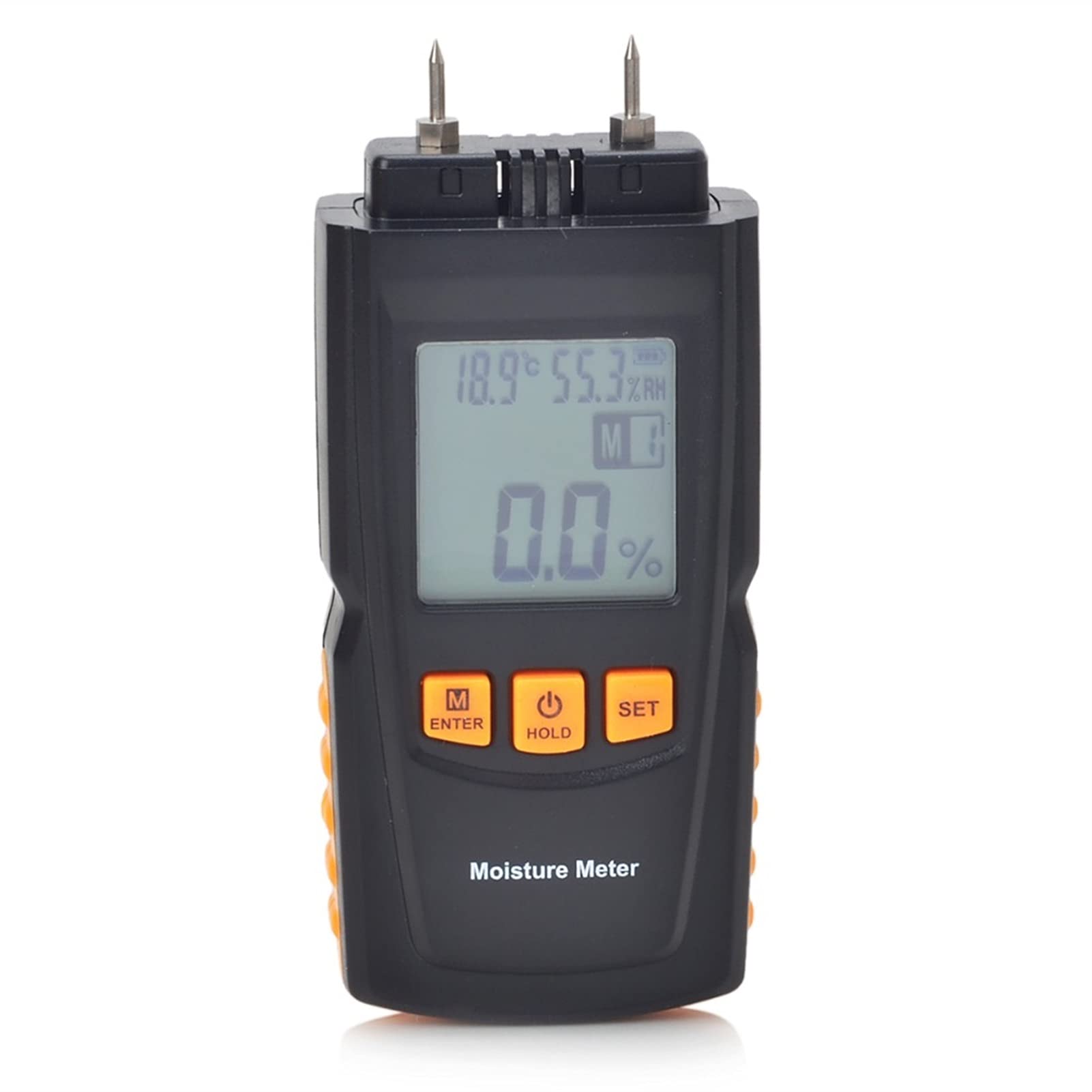 LCD-Display Holzfeuchtigkeitszähler digitaler Luftfeuchtigkeitsholz-feuchter Detektor-Temperatur-Hygrometer-Tester