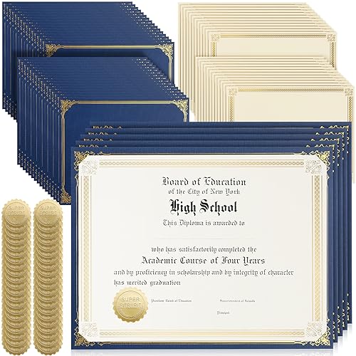 Kit certificat de 300 pièces Kosiz pour créer des diplômes officiels et élégants