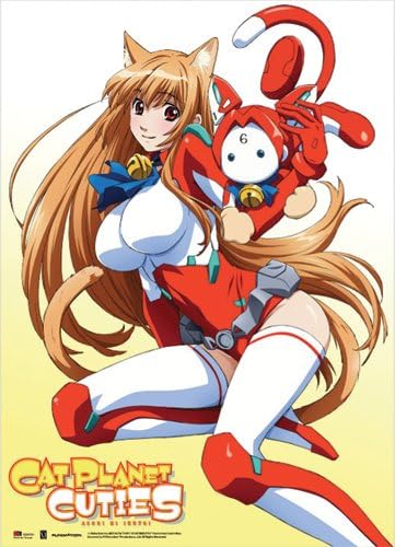 Great Eastern Entertainment Cat Planet Cuties Eris and Assist-A-Roid Wall Scroll, 33 by 44-Inch