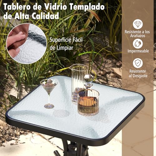 Mesa pequeña jardín para optimizar espacio en balcones pequeños y terrazas 7