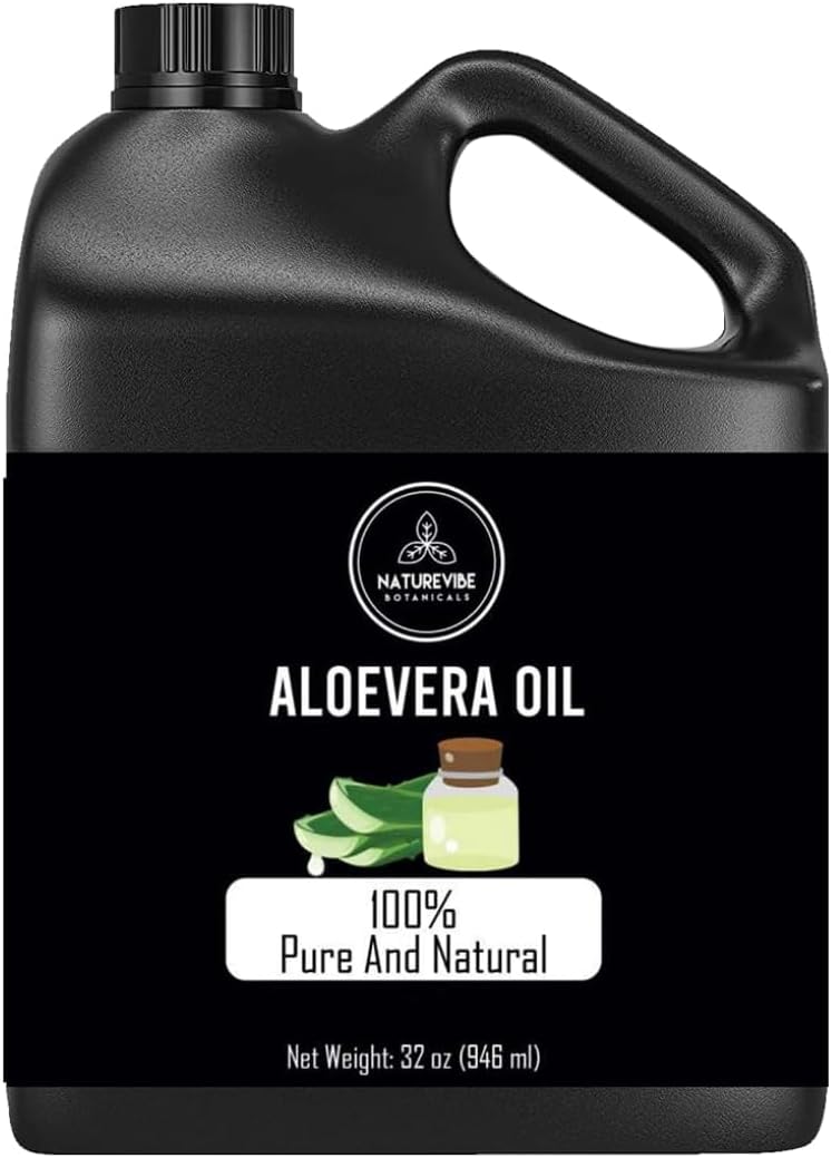 Naturevibe Botanicals Aloevera Oil 946ml | 100% Pure and Natural | Great for Skin Care and Hair Care