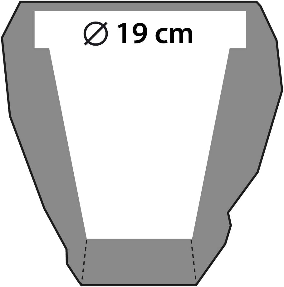Flower Pot, Gold, Ø 19-25x27x28 cm
