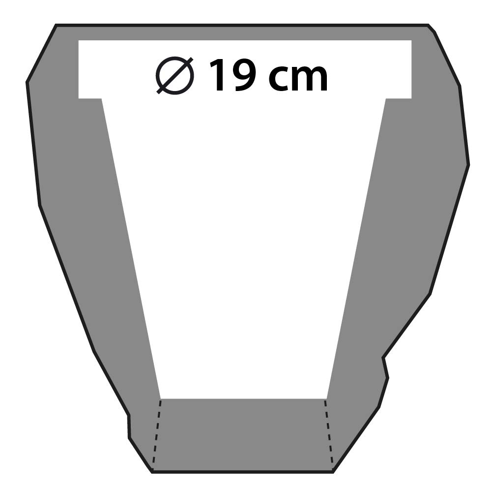 Vaso per piante e fiori Magnesio Donna KAEMINGK in calcestruzzo H 37 cm