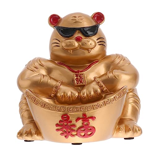 Figurine tigre en résine ornement de table élégant - 2