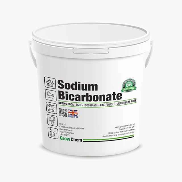 Baking Soda, Sodium Bicarbonate Baking Soda for Cleaning, Made in UK, Baking, Bath Bombs, Cleaning, Odour and Teeth, Pure Baking Soda (2.5KG, Bucket)