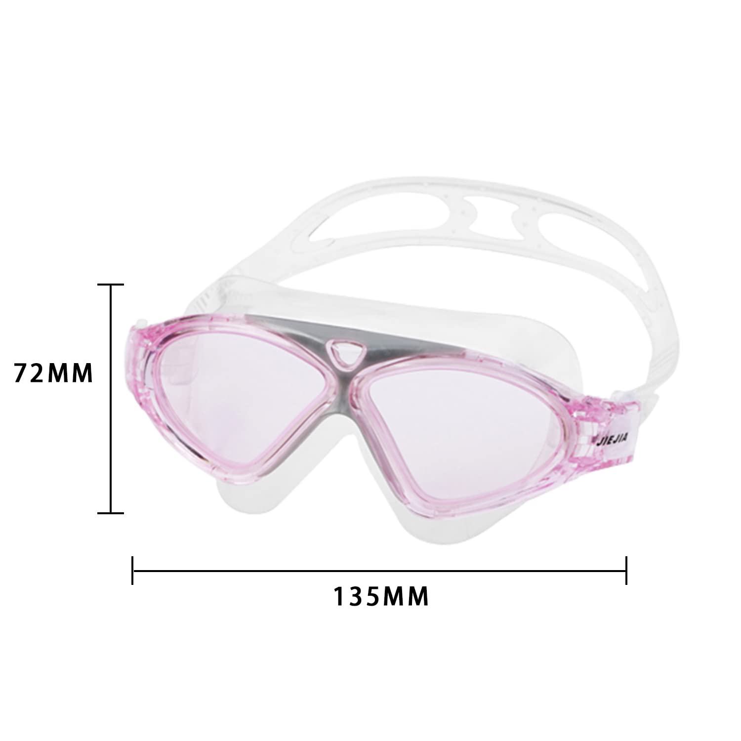 GWAWG Swimming Goggles No Leaking Anti Fog with Adjust Comfortable Silicone Skirt for Adult Men Women Junior Kids(Pink) - Image 3