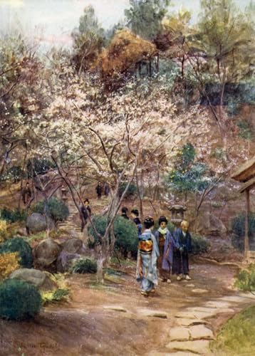 Pruniers à Atami Toile Impression Fine Art Walter Frederick Roofe Tyndale Peinture