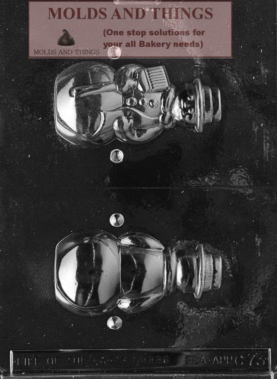 Medium Hollow Snowman Chocolate Candy Mold – Reusable Plastic Christmas Winter Snowman Mold for DIY Holiday Treats-image-34