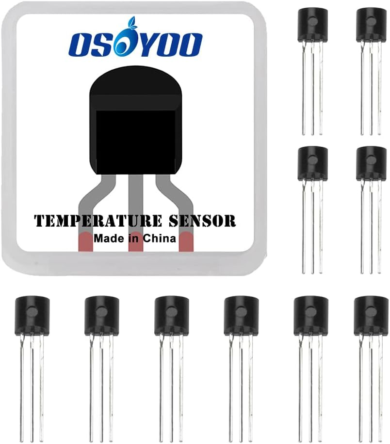 10x TMP36 Temperature Sensors Low Voltage Low self-Heating Precision Linear Analog Output for Arduino Raspberry Pi