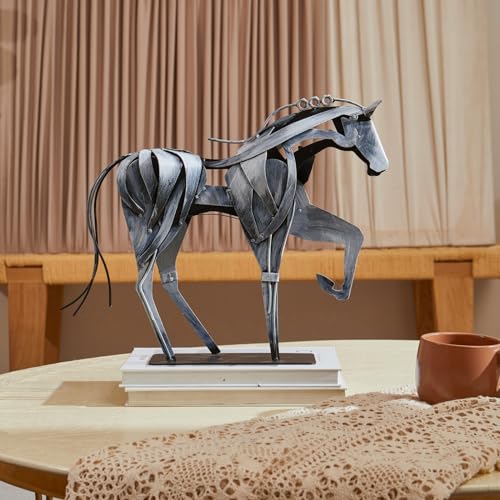 装飾的な金属製馬の彫刻 屋外装飾用金属動物馬像 実物大鋳造ブロンズ