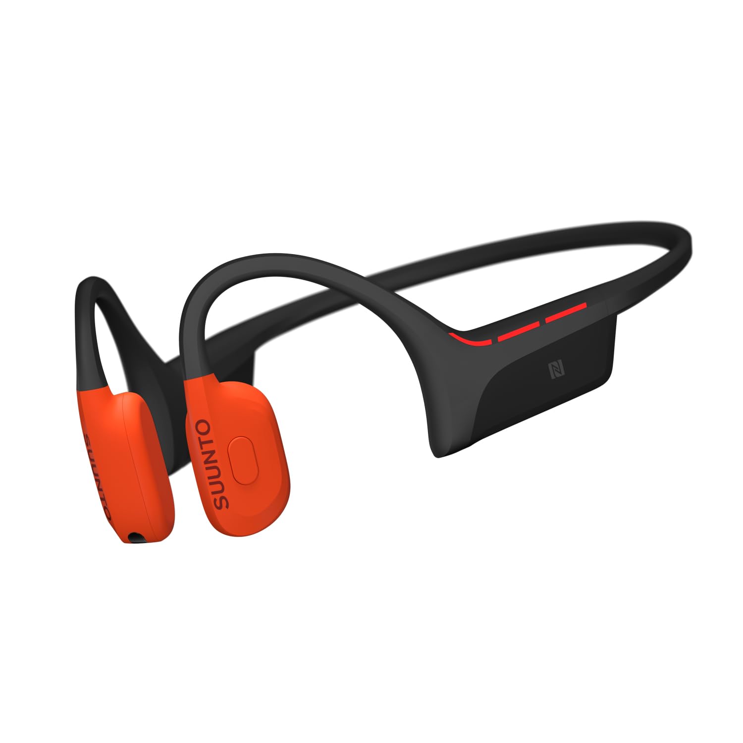 Suunto Wing 2 Open-Ear Auriculares Abiertos Bluetooth Conducción Ósea, IP66 (Antisudor), Luces Seguridad, Retroalimentación por Voz, 12H Autonomía + 24H Powerbank