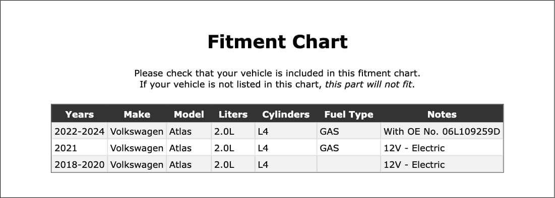 Engine Variable Valve Timing (VVT) Adjuster Magnet Compatible With Volkswagen Atlas 2.0L L4 GAS 2024 2023 2022 2021 2020 2019 2018 P-5581454