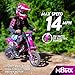 M8TRIX 24V Electric Dirt Bike, Ride on Toy Motorcycle for Kids and Teens Ages 13 and Older (Pink)