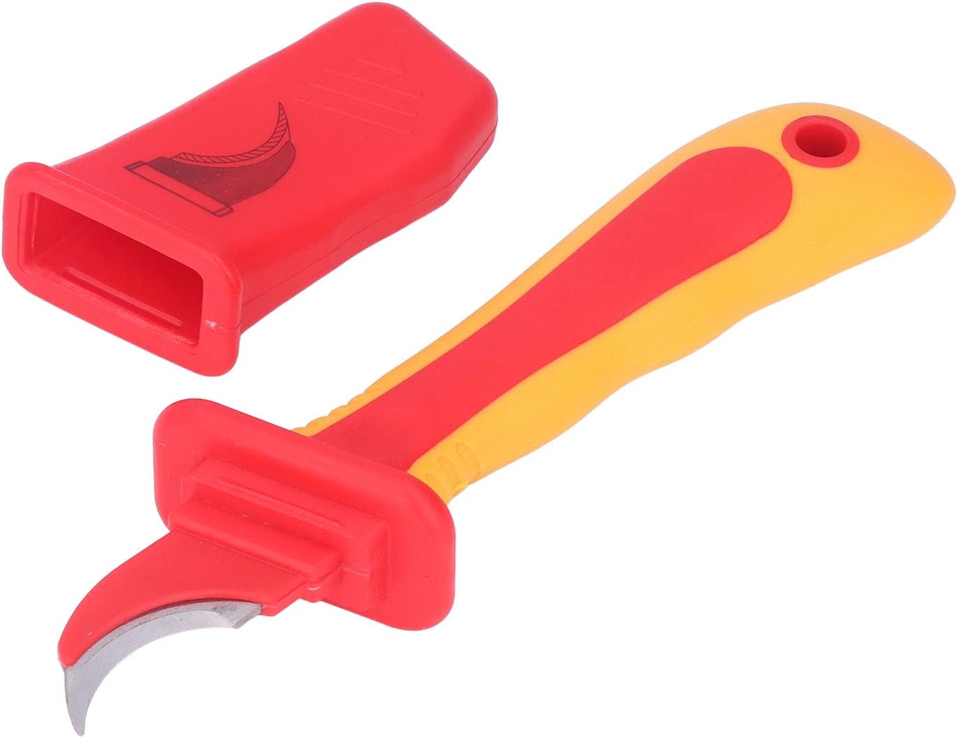 Electrician Insulated Knife Dismantling Cutter Antimagnetic Sickle Type High Voltage IEC60900 Electrician Cutting Tool