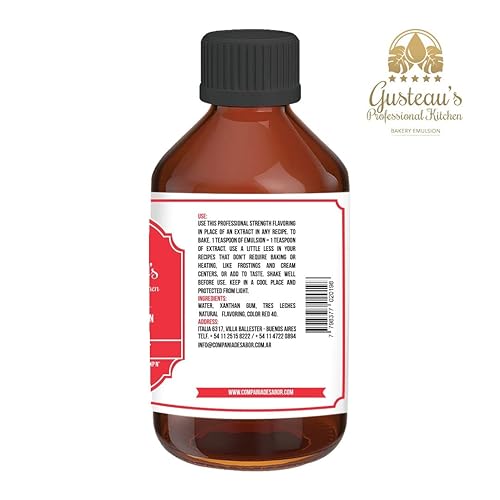 Miniatura 3 de Gusteau's - Emulsión para panadería sabor terciopelo rojo, 4 onzas líquidas (3.4 fl oz) sin alcohol, sin azúcar, Kosher (terciopelo rojo)